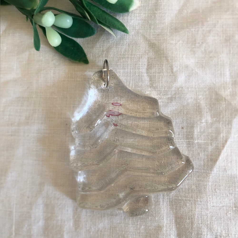 Vtg Iittala Glass Tree Ornament